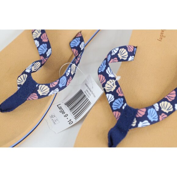 Deadstock Vtg Y2K Vera Bradley Womens Large 9 10 Sea Shells Flip Flops Sandals - Picture 2 of 6